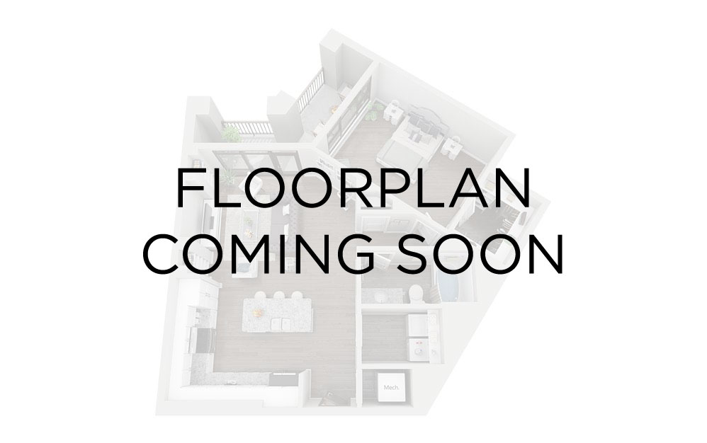 A1 - 1 bedroom floorplan layout with 1 bathroom and 724 square feet